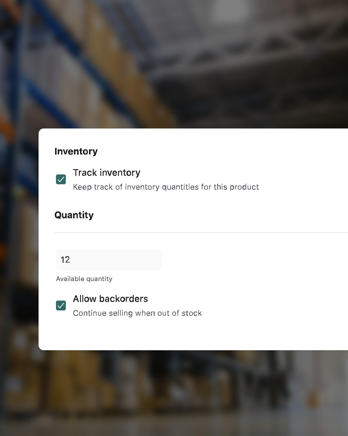 Smart inventory management